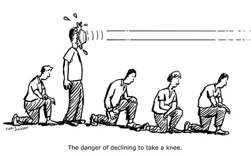 The danger of declining to take a knee