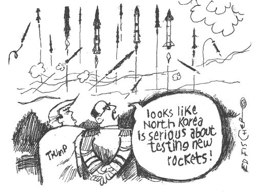 "Looks like North Korea is serious about testing new rockets."