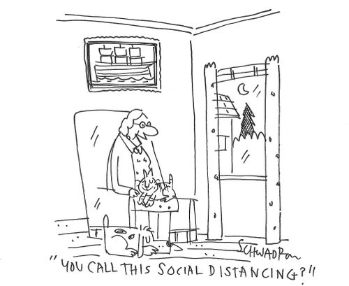"You call this social distancing?"
