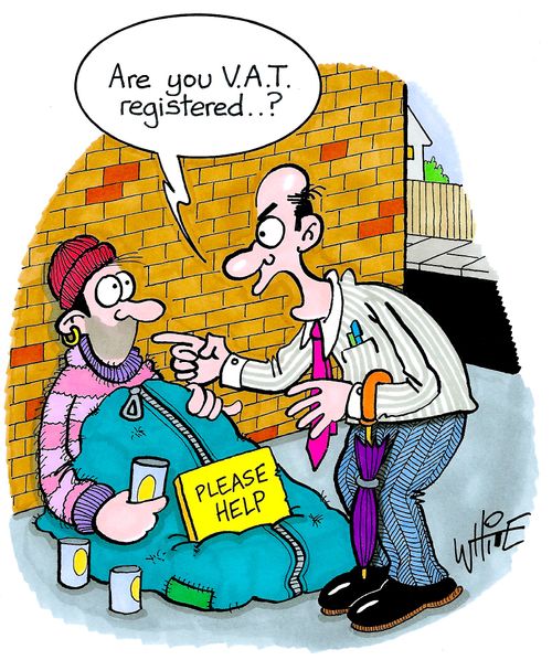"Are you V.A.T. registered..?"