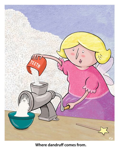 Where dandruff comes from.