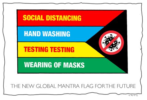 The new global mantra flag for the future 