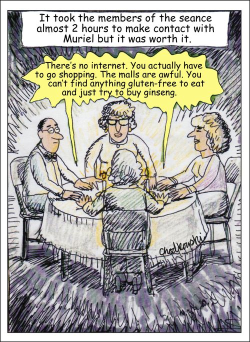 It took the members of the seance almost 2 hours to make contact with Muriel but it was worth it."