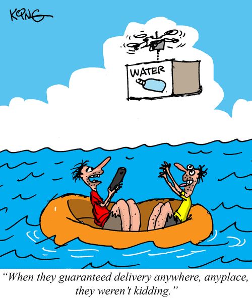 "When they guaranteed delivery anywhere, anyplace, they weren't kidding."
