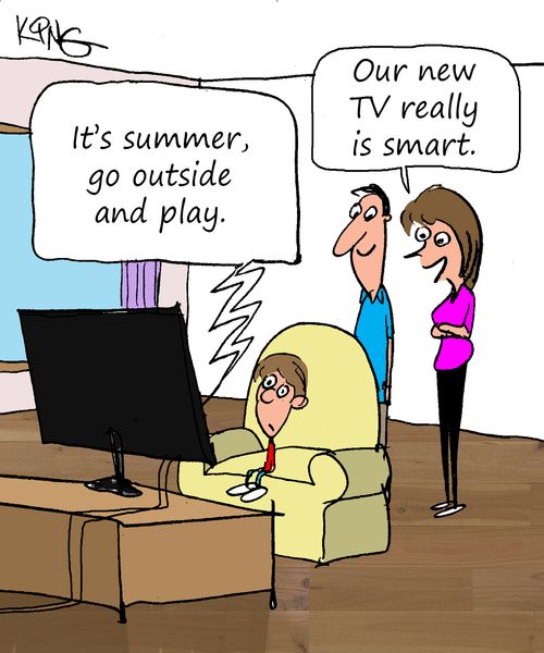 "It's summer, go outside and play."