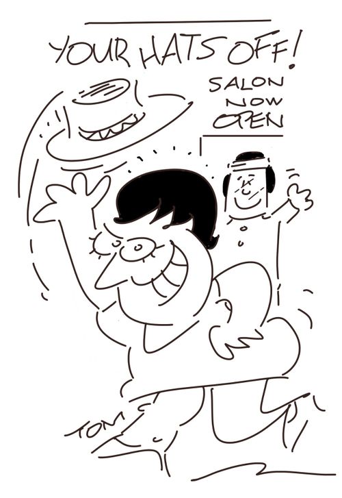 Your hats off! Salon now open