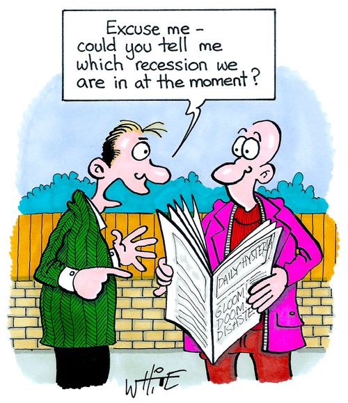 "Excuse me - could you tell me which recession we are in at the moment?"