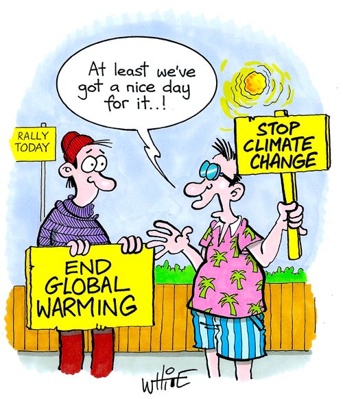 "At least we've got a nice day for it..!" 