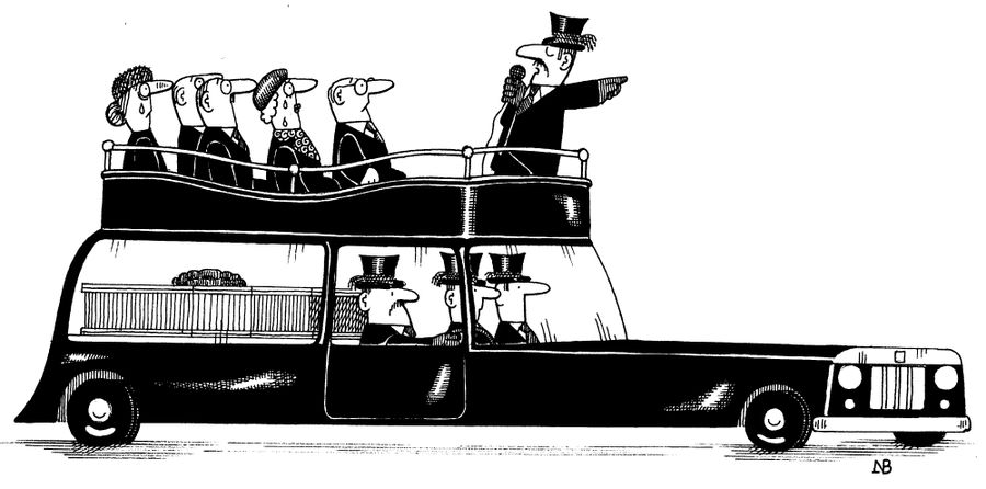 Funeral bus