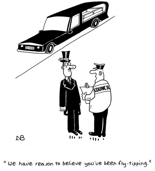 "We have reason to believe you've been fly-tipping."