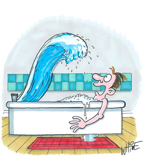 Bath tsunami...