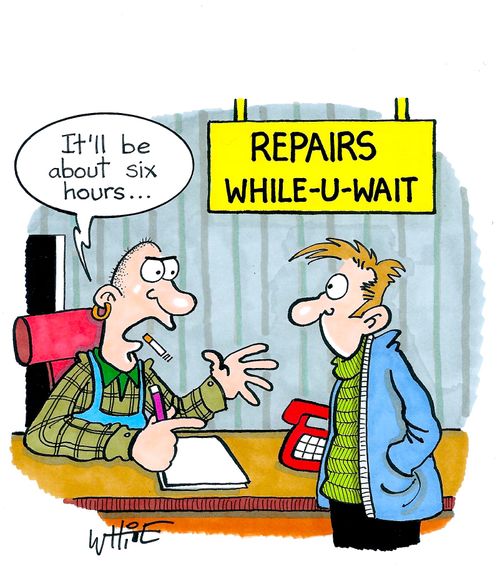Repairs while-u-wait...