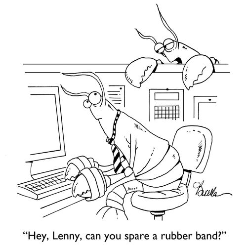 "Hey, Lenny, can you spare a rubber band?"