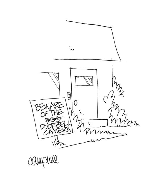 Beware of the... doorbell camera