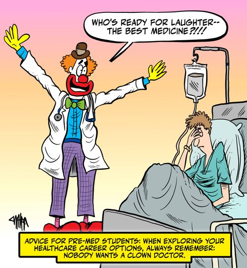 'Who's ready for laughter-- the best medicine?!!!'