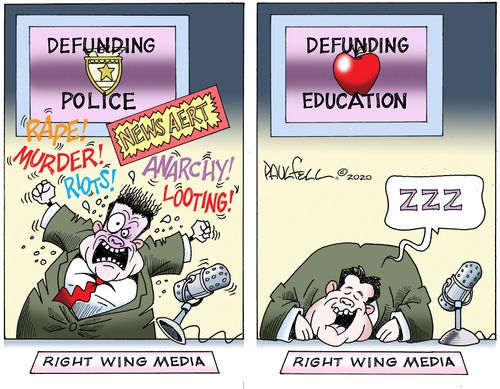Defunding the police vs defunding education
