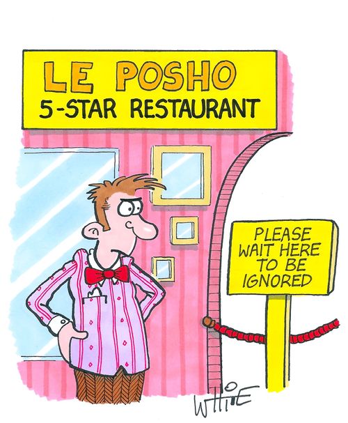 Please wait here to be ignored...