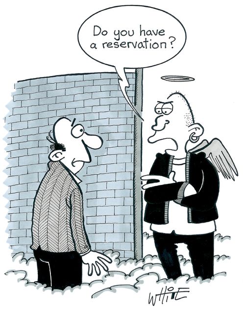 "Do you have a reservation?"