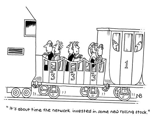 "It's about time the network invested in some new rolling stock."