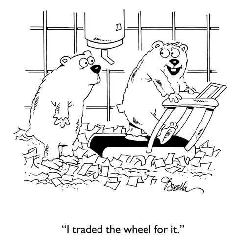 "I traded the wheel for it."