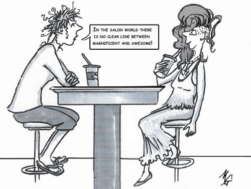 There is no clear line in the salon world.