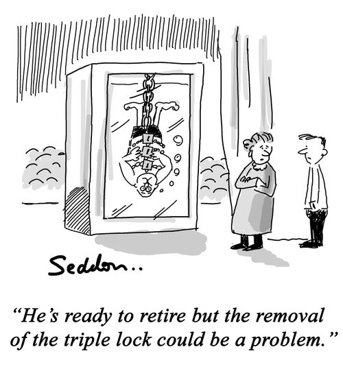 "He's ready to retire but the removal of the triple lock could be a problem."  