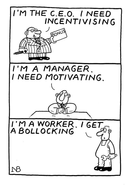 I'm the C.E.O. I need Incentivising.