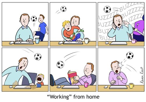 "Working" from home