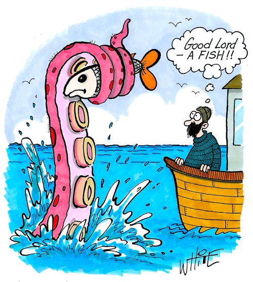 "Good Lord – a fish!"