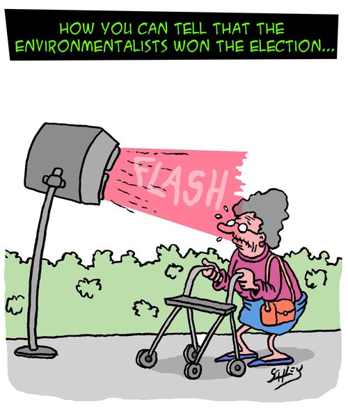 How you can tell that the environmentalists won the elections...