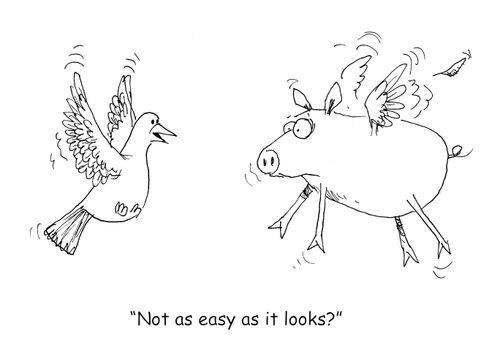'Not as easy as it looks?" 
