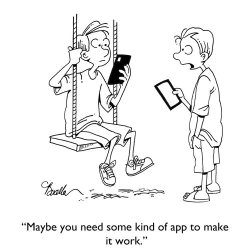 "Maybe you need some kind of app to make it work."