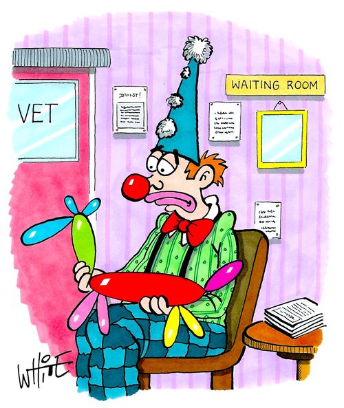 Balloon animal at the vet's...