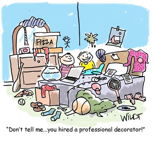 "Don't tell me... you hired a professional decorator!"