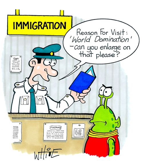 "Reason For Visit: 'world domination' - can you enlarge on that please?"