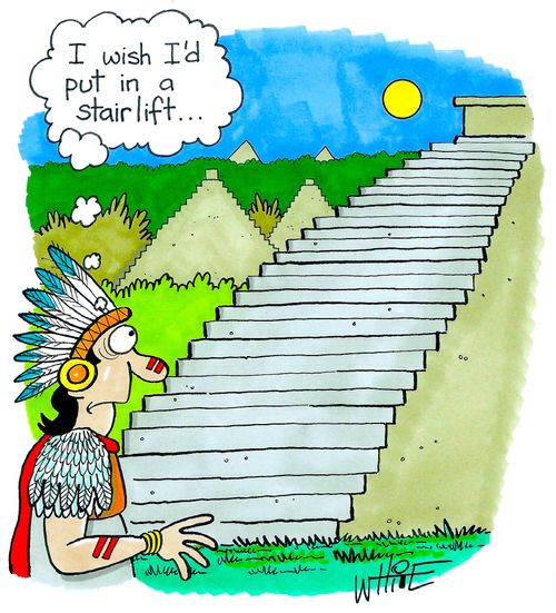 "I wish I'd put in a stair lift."