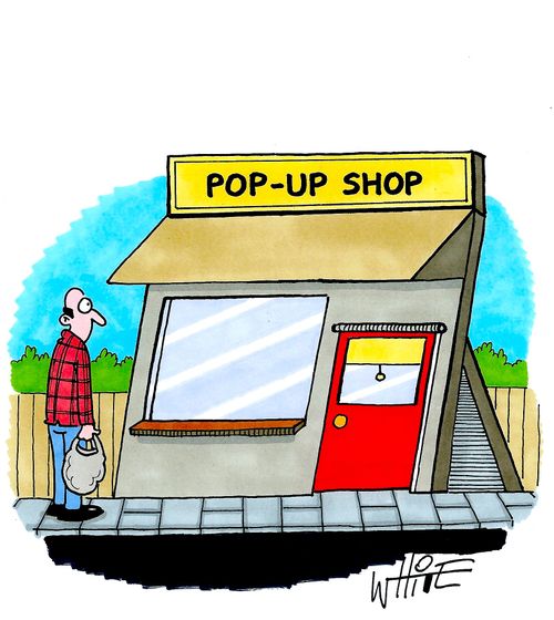 Pop-up shop...