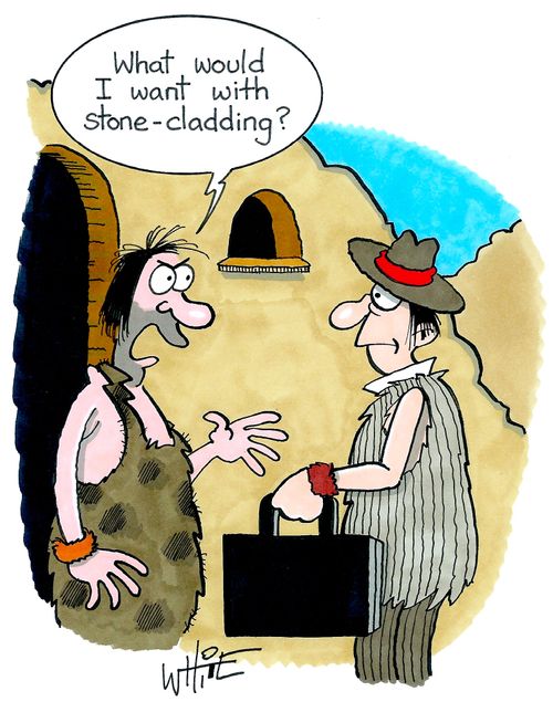 What would I want with stone-cladding..?