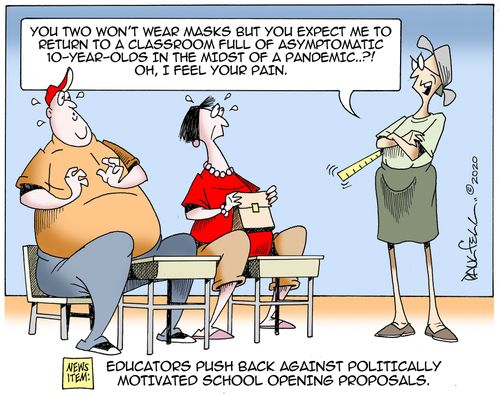 Educators push back against politically motivated school opening proposals."