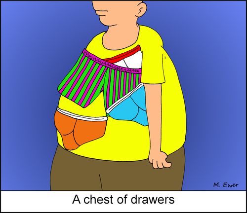 A chest of drawers