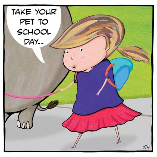 "Take your pet to school day."