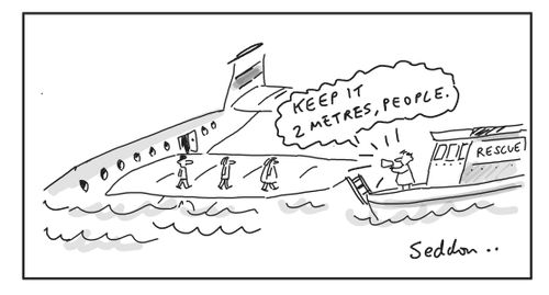 "Keep it 2 metres people!"