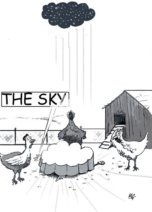 The sky 