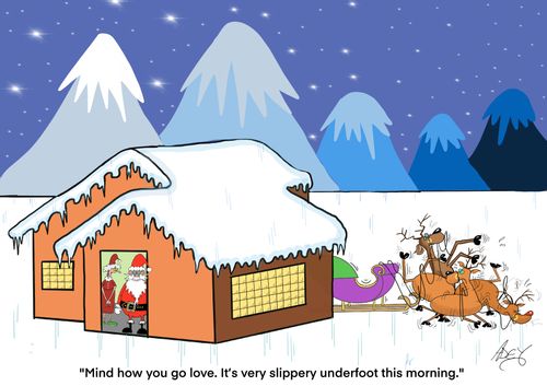 Slippery underfoot
