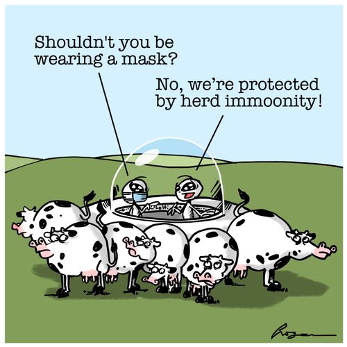 "Shouldn't you be wearing a mask?"