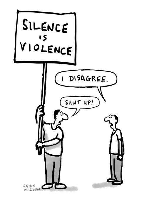Silence is Violence dissenter