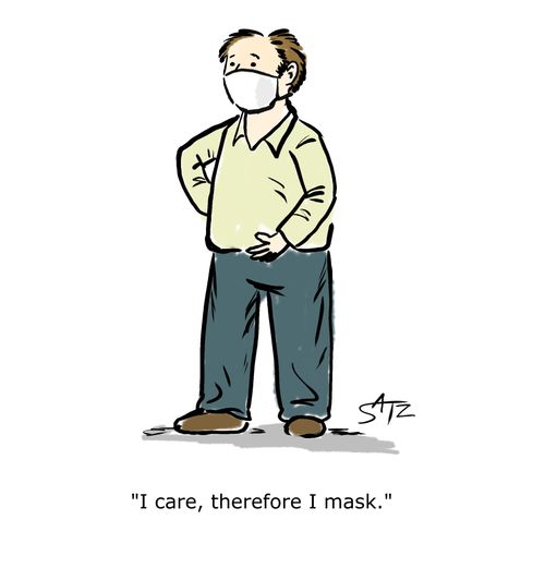 "I care, therefore I mask."