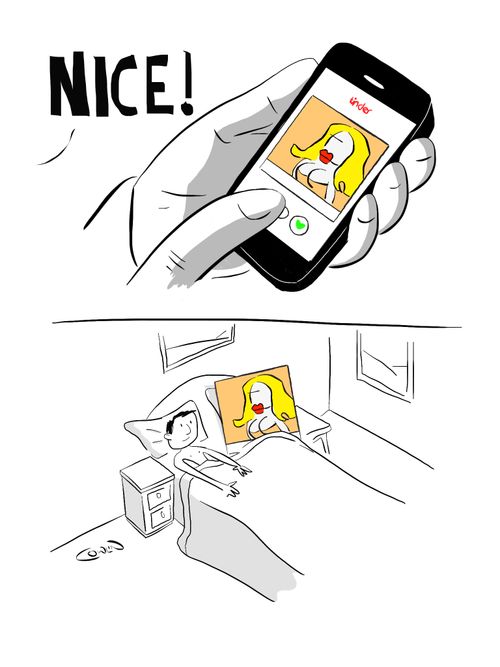 Using a social media app to date