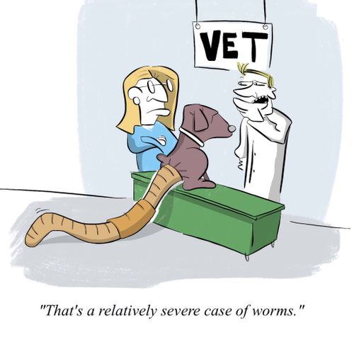 "That's a relatively severe case of worms."