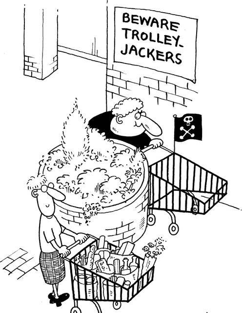 Beware trolley jackers
